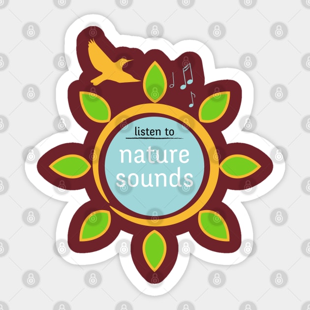 Nature sounds Sticker by Dedert